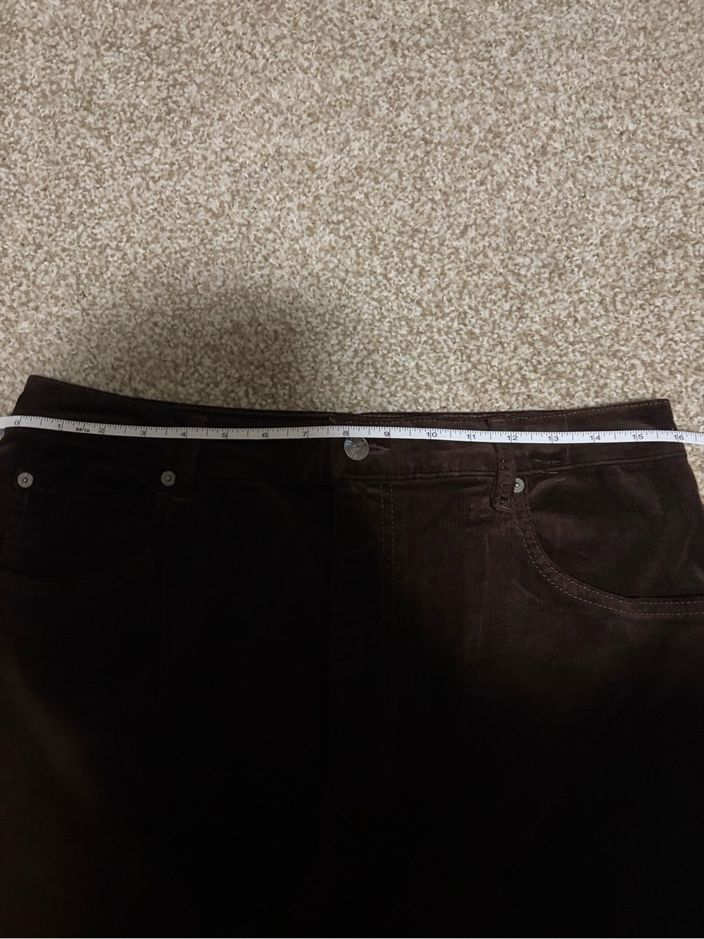 FRAME The Corduroy Midaxi Skirt in Espresso NWT Size 31 | MSRP $278 - Picture 6 of 7